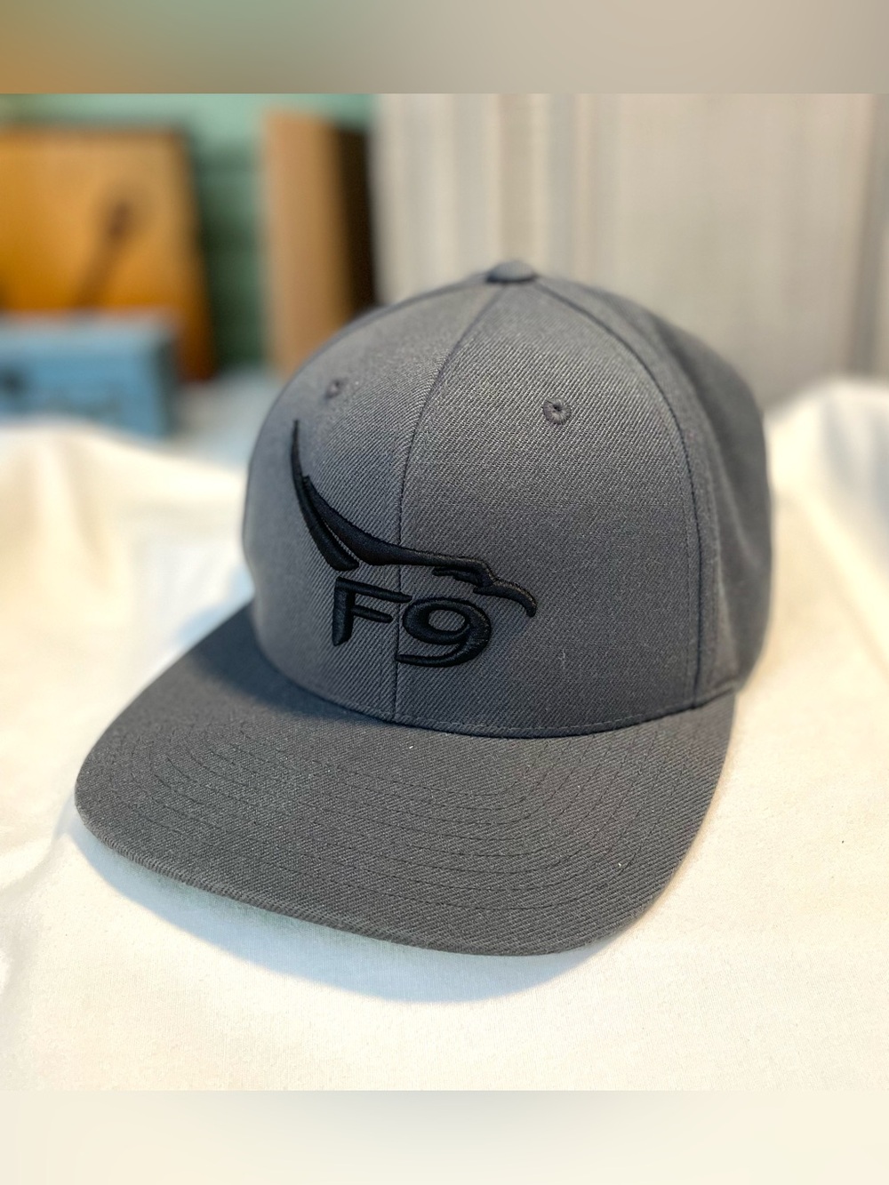 *NWOT* SPACE~X Falcon 9 - Official Yupoong -Gray Cap/Hat - SnapBack - Wool Blend